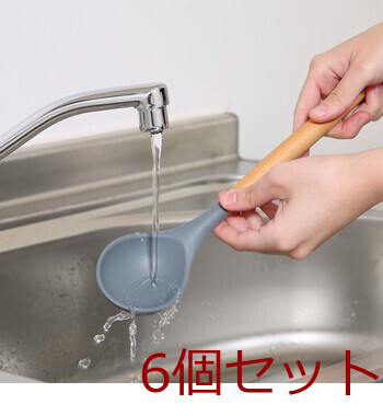 シリコンキッチンツール スプーン 6セット 送料無料-2