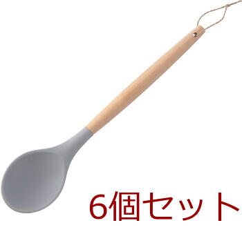 シリコンキッチンツール スプーン 6セット 送料無料-7