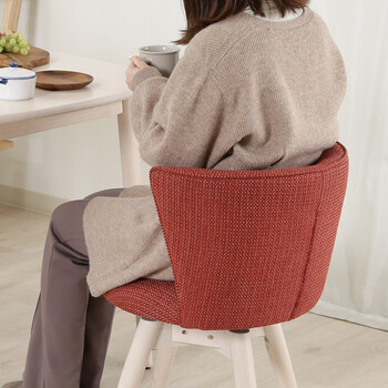 ダイニングチェア クラム ファブリック BR WHW 送料無料-11