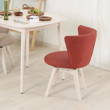 ダイニングチェア クラム ファブリック BR WHW 送料無料-13