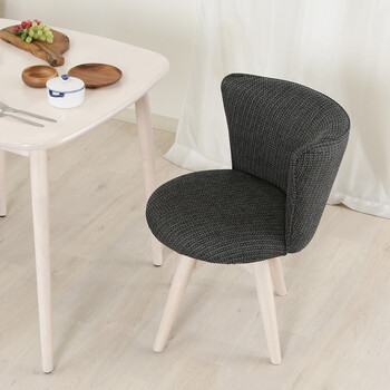 ダイニングチェア クラム ファブリック BR WHW 送料無料-16