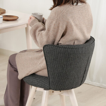 ダイニングチェア クラム ファブリック BR WHW 送料無料-18