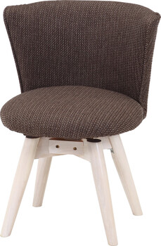 ダイニングチェア クラム ファブリック BR WHW 送料無料-1