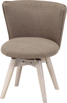 ダイニングチェア クラム ファブリック BR WHW 送料無料-22