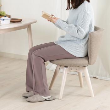 ダイニングチェア クラム ファブリック BR WHW 送料無料-24