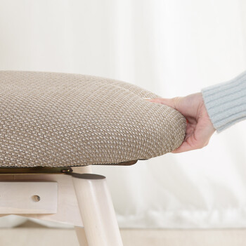 ダイニングチェア クラム ファブリック BR WHW 送料無料-26