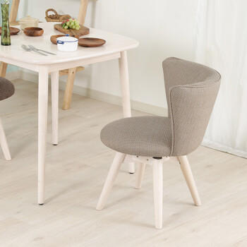 ダイニングチェア クラム ファブリック BR WHW 送料無料-27