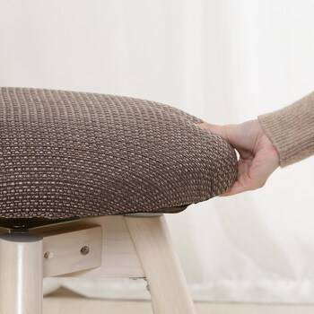 ダイニングチェア クラム ファブリック BR WHW 送料無料-5