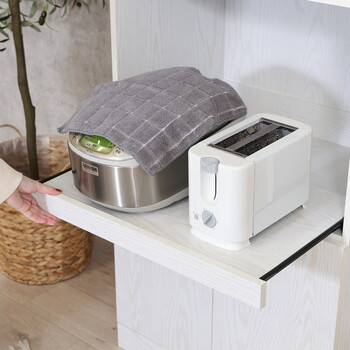 ハイキッチンボード 180＊60 ホワイトオーク 送料無料-16