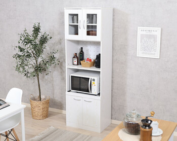 ハイキッチンボード 180＊60 ホワイトオーク 送料無料-18