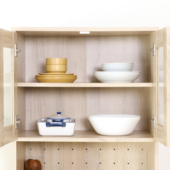 ハイキッチンボード 180＊60 ホワイトオーク 送料無料-5