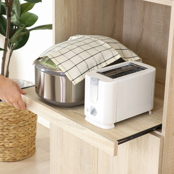 ハイキッチンボード 180＊60 ホワイトオーク 送料無料-8