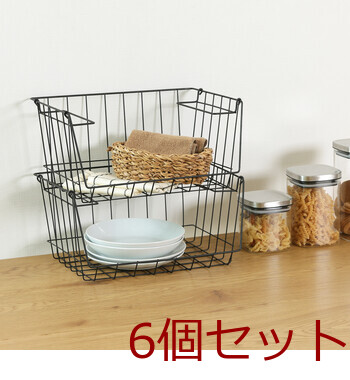 フロントオープンバスケットW37 ×6セット 送料無料-6
