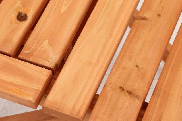 杉材BBQテーブル＆ベンチミニ コンロスペース付 送料無料-17