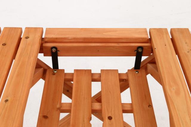 杉材BBQテーブル＆ベンチミニ コンロスペース付 送料無料-20