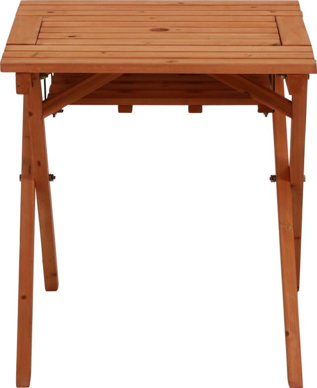 杉材BBQテーブル＆ベンチミニ コンロスペース付 送料無料-5