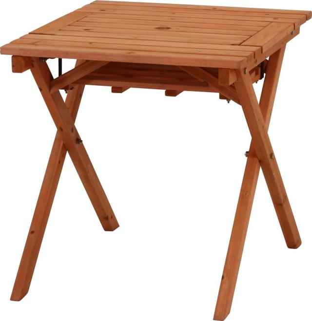 杉材BBQテーブル＆ベンチミニ コンロスペース付 送料無料-6