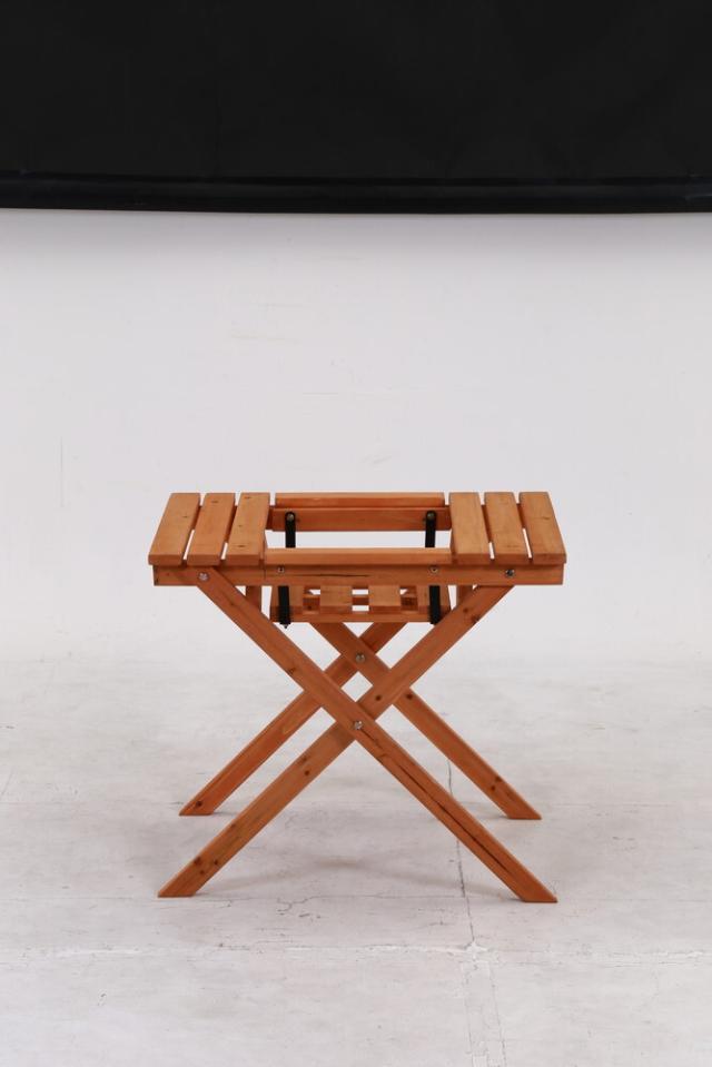 杉材BBQテーブル＆ベンチミニ コンロスペース付 送料無料-8