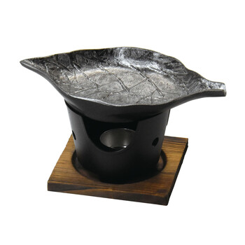 アルミ 朴葉陶板 銀かすり 送料無料-1