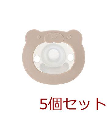 リッチェル 吸せつラボ おしゃぶり クマ 3カ月から用 ケース付 5個セット 送料無料-2