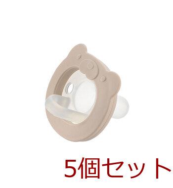 リッチェル 吸せつラボ おしゃぶり クマ 3カ月から用 ケース付 5個セット 送料無料-3