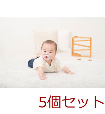 リッチェル 吸せつラボ おしゃぶり ネコ 新生児用 ケース付 5個セット 送料無料-5