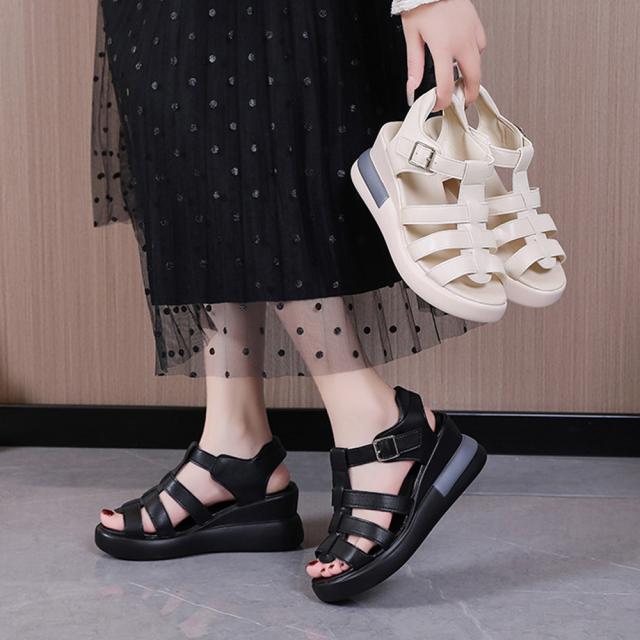 サンダル グルカサンダル 夏レディース厚底サンダル 送料無料 即日発送-4