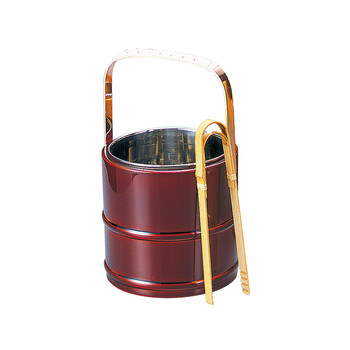 和食器 春慶アイスペール トング付 椹 アイスペール 椹 ワインクーラー 酒器 日本製 送料無料-1