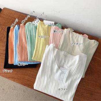 リブニット トップス レディースニット T 送料無料 即日発送-1