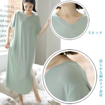 ワンピース Tシャツワンピース ロングワンピ 涼しい 送料無料 即日発送-6