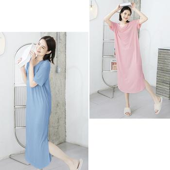 ワンピース Tシャツワンピース ロングワンピ 涼しい 送料無料 即日発送-7