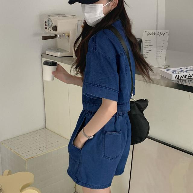 デニムセットアップ カジュアル上下インディゴ 送料無料 即日発送-8