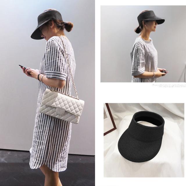 バイザーハット レディースストローハット 送料無料 即日発送-5