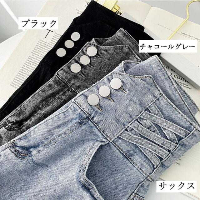 デニム ショートパンツ レディース 美脚 送料無料 即日発送-1