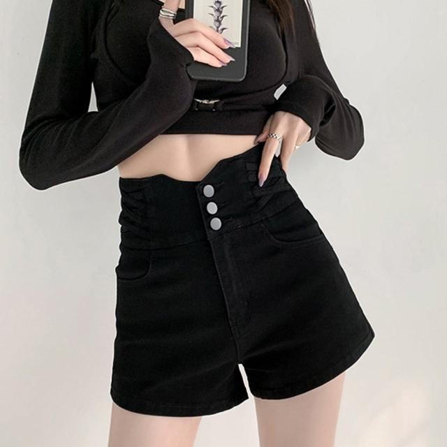 デニム ショートパンツ レディース 美脚 送料無料 即日発送-4