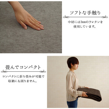 ラグ 約200×250cm 洗える 撥水 無地 シンプル 滑りにくい コンパクト モデルノ 折畳 送料無料-3