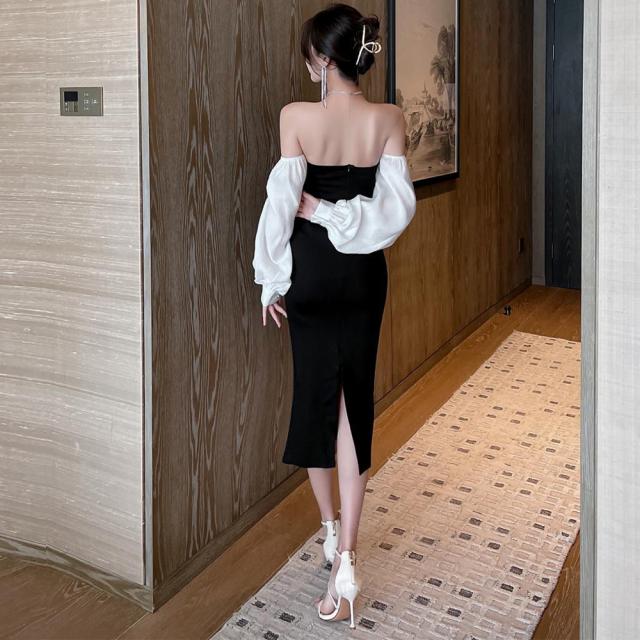 ワンピース パーティードレス ワンピースセクシー ブラック 送料無料 即日発送-8