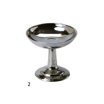 ステンレス 高台盛器 銀杯 平底 丸底 槌目二層 高台珍味入 送料無料-2