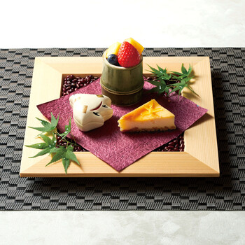 桧 正角皿 送料無料-2