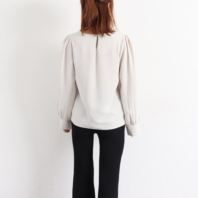 トップス クルーネック長袖シャツブラウス 送料無料 即日発送-9