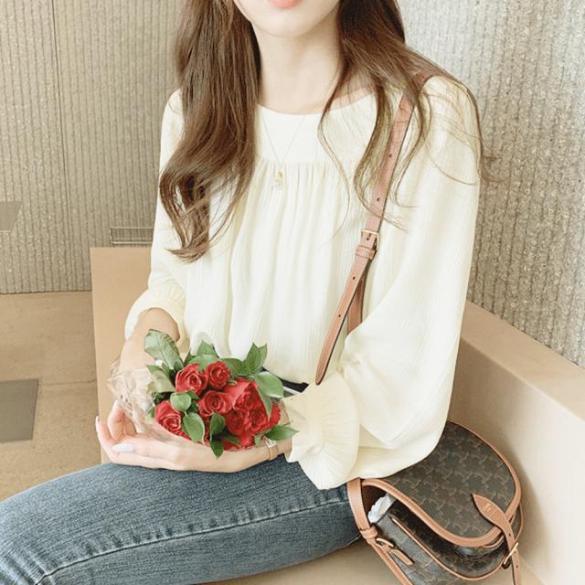 オフィスカジュアル シャツブラウス 薄手 送料無料 即日発送-4