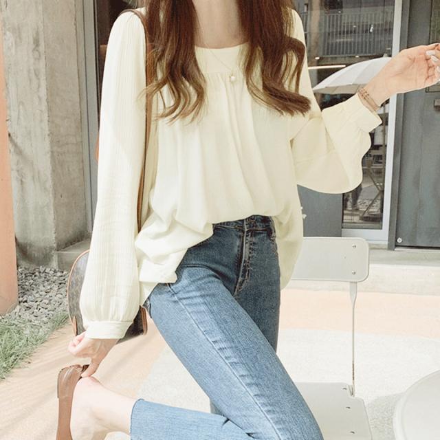 オフィスカジュアル シャツブラウス 薄手 送料無料 即日発送-6