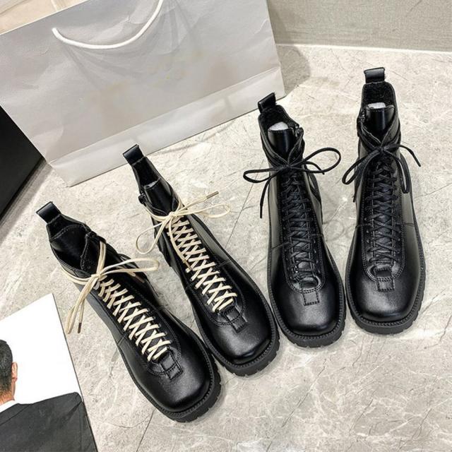 厚底 ショートブーツ レディース 裏起毛 送料無料 即日発送-9