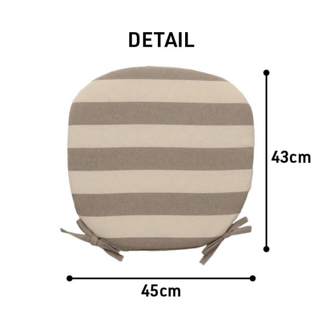 クッション 約45×43cm シート 椅子 日本製 オーガニックコットン ボーダー フロー バテイ 送料無料-12