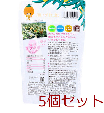 ミライフルーツ パイナップル 10g 5個セット 送料無料-1