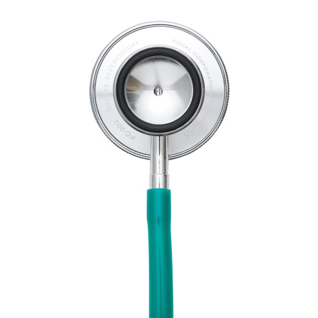 ＦＯＣＡＬ フォーカル ダブルヘッド聴診器 ＦＣ ２０２ グリーン 2個セット 送料無料-1