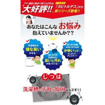 洗たく槽カビトルデス 大容量 900g入 2セット 送料無料-2