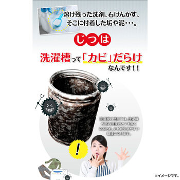 洗たく槽カビトルデス 大容量 900g入 2セット 送料無料-3