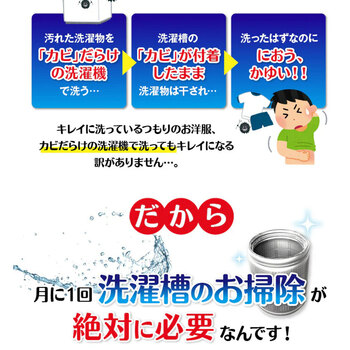洗たく槽カビトルデス 大容量 900g入 2セット 送料無料-4