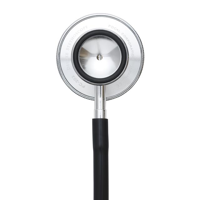 ＦＯＣＡＬ フォーカル ダブルヘッド聴診器 ＦＣ ２０２ ブラック 2個セット 送料無料-1